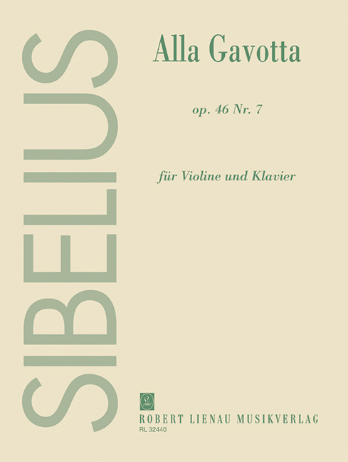 Alla Gavotta op.46,7  für Violine und Klavier  