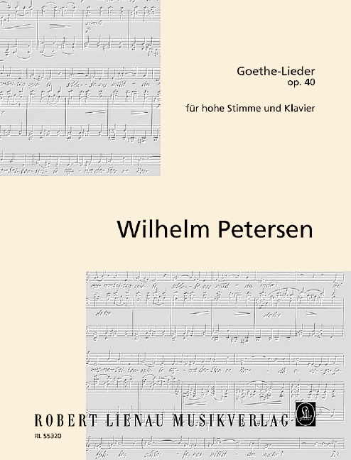 Goethe-Lieder op.40  für Gesang (hoch) und Klavier  