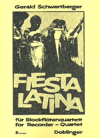 Fiesta latina für 4 Blockfllöten  (SATB)  