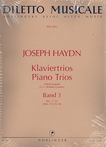 Klaviertrios Band 3 (Nr.17-23) für Violine,&nbsp;&nbsp;Violoncello und Klavier&nbsp;&nbsp;Stimmen