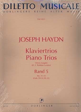 Klaviertrios Band 5 (Nr.31-35) für Violine,&nbsp;&nbsp;Violoncello und Klavier&nbsp;&nbsp;Stimmen