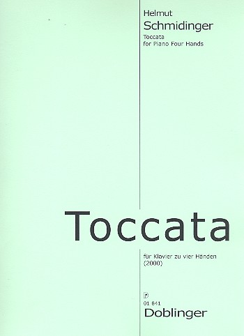 Toccata  für Klavier zu vier Händen  Spielpartitur
