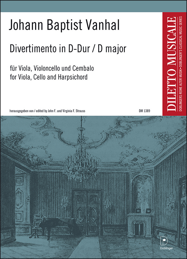 Divertimento D-Dur für Viola, Violoncello&nbsp;&nbsp;und Cembalo&nbsp;&nbsp;Stimmen
