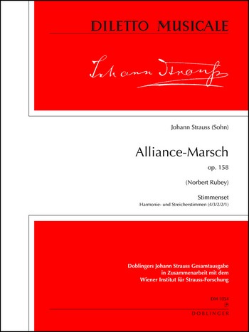 Alliance-Marsch op.158  für Orchester  Stimmensatz (Streicher 4-3-2-2-1)