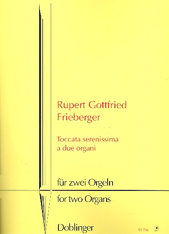 Toccata serenissima a due organi&nbsp;&nbsp;für 2 Orgeln,  Spielpartitur&nbsp;&nbsp;