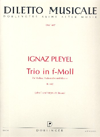 Trio in f-Moll B442&nbsp;&nbsp;für Violine, Violoncello und Klavier&nbsp;&nbsp;Stimmen
