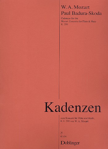 Kadenzen zu Mozarts Konzert für Flöte und Harfe KV599  für Flöte und Harfe  Spielpartitur
