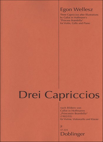 3 Capriccios für Violine, Violoncello  und Klavier  Partitur und Stimmen