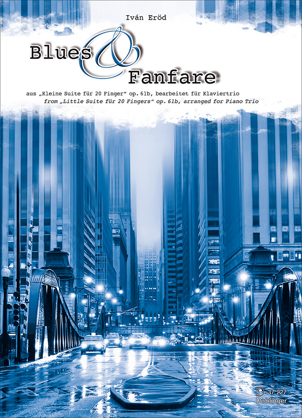 Blues und Fanfare op.61b für Violine,  Violoncello und Klavier  Stimmen