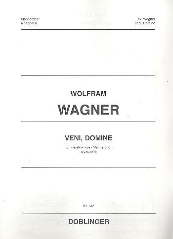 Veni Domine&nbsp;&nbsp;für Männerchor a cappella&nbsp;&nbsp;Partitur