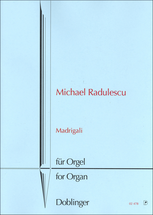 Madrigali  für Orgel  