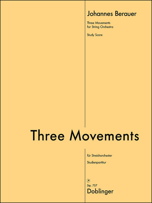 Three Movements  für Streichorchester  Studienpartitur