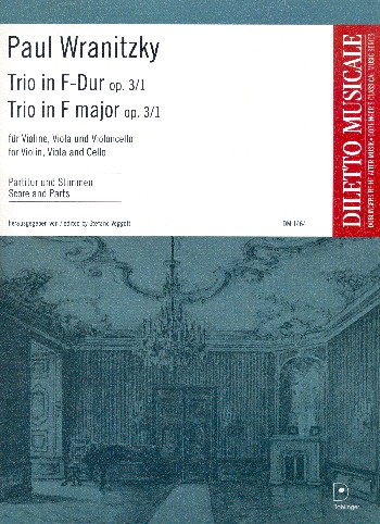 Trio F-Dur op.3,1  für Violine, Viola und Violoncello  Partitur und Stimmen