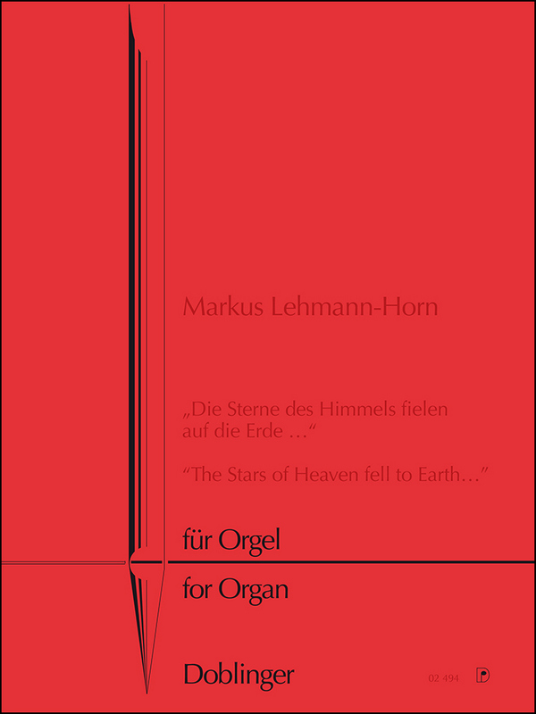 Die Sterne des Himmels fielen auf die Erde&nbsp;&nbsp;für Orgel&nbsp;&nbsp;