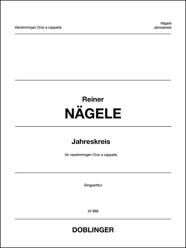 Jahreskreis  für gem Chor a cappella  Partitur