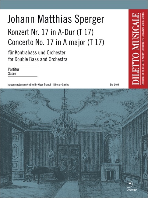 Konzert Nr.17 A-Dur (T17)  für Kontrabass und Orchester  Partitur