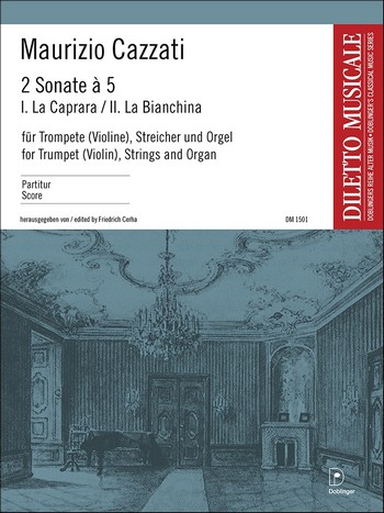 2 Sonate a 5  für Trompete (Violine), Streicher und Orgel  Partitur