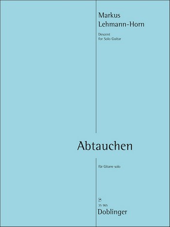 Abtauchen&nbsp;&nbsp;für Gitarre&nbsp;&nbsp;