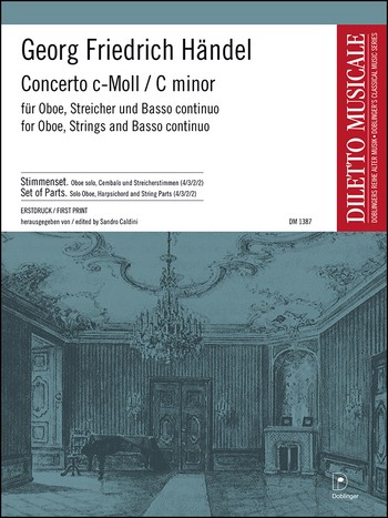 Concerto c-Moll&nbsp;&nbsp;Oboe, Streicher und Cembalo&nbsp;&nbsp;Stimmensatz