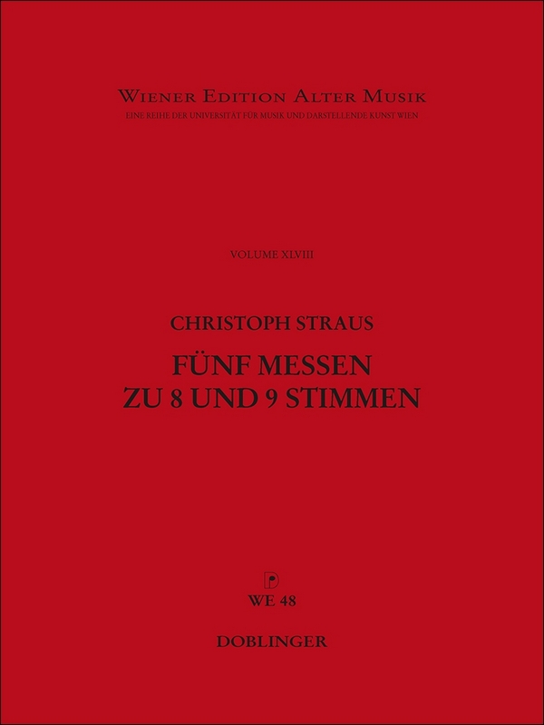 5 Messen  für 8-9 Stimmen  