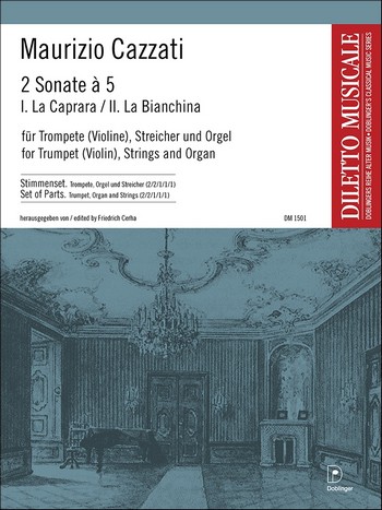 2 Sonate a 5  für Trompete (Violine), Streicher und Orgel  Stimmensatz (Streicher 2-2-1-1-1)