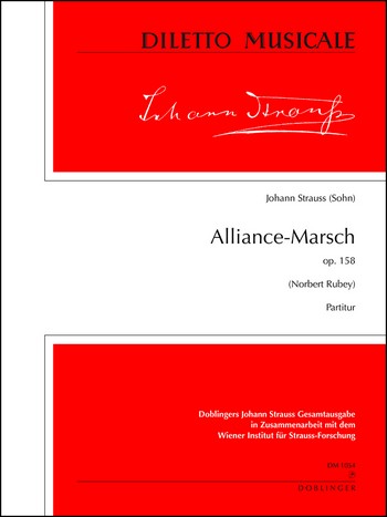 Alliance-Marsch op.158  für Orchester  Partitur