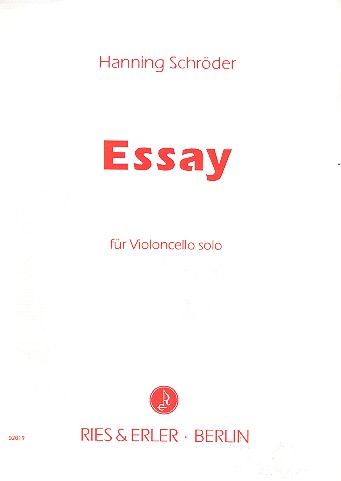 Essay für Violoncello&nbsp;&nbsp;&nbsp;&nbsp;