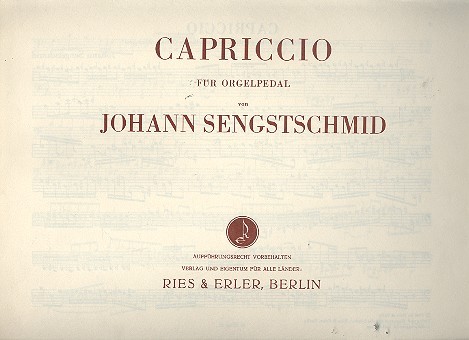 Capriccio  für Orgelpedal  