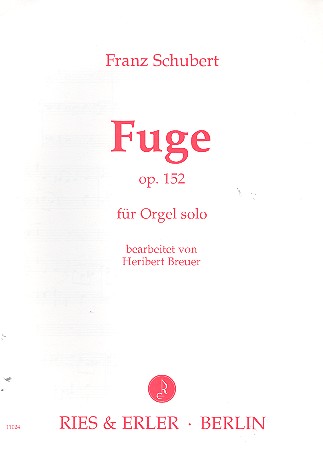 Fuge op.152&nbsp;&nbsp;für Orgel&nbsp;&nbsp;