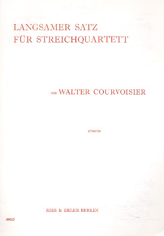 Langsamer Satz für Streichquartett  Stimmen  