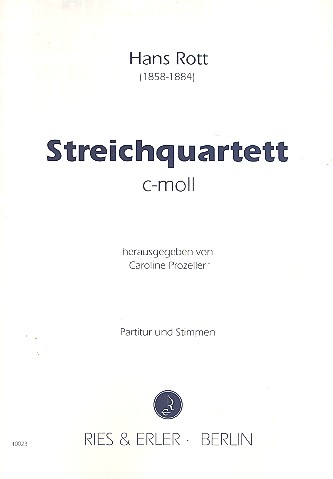 Streichquartett c-Moll&nbsp;&nbsp;Partitur und Stimmen&nbsp;&nbsp;