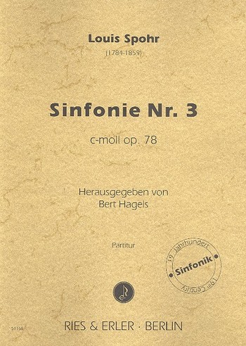 Sinfonie c-Moll Nr.3 op.78  für Orchester  Partitur