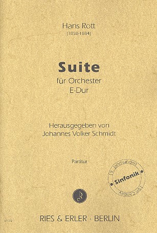 Suite E-Dur für Orchester&nbsp;&nbsp;Partitur&nbsp;&nbsp;