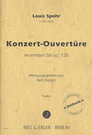 Konzert-Ouvertüre im ernsten Stil  op.126 für Orchester  Partitur