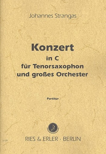 Konzert in C für Tenorsaxophon&nbsp;&nbsp;in C oder B und Orchester&nbsp;&nbsp;Partitur