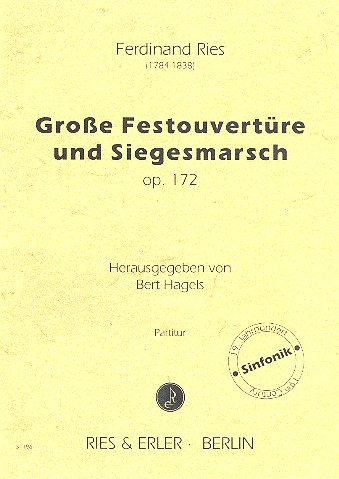 Grosse Festouvertüre und Siegesmarsch  op.172 für Orchester  Partitur