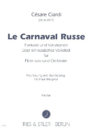 Le carnaval russe für Flöte und Orchester&nbsp;&nbsp;Partitur&nbsp;&nbsp;