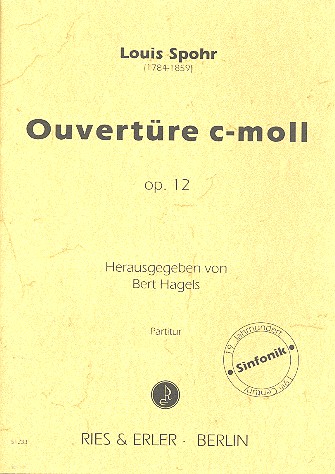 Ouvertüre c-Moll op.12 für Orchester  Partitur  