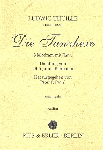 Die Tanzhexe Melodram mit Tanz  Partitur  