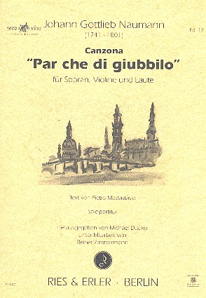 Per che di giubbilo für Sopran, Violine&nbsp;&nbsp;und Laute&nbsp;&nbsp;Spielpartitur