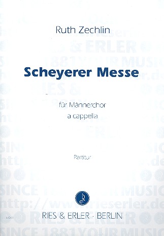 Scheyerer Messe für Männerchor a cappella  Partitur  