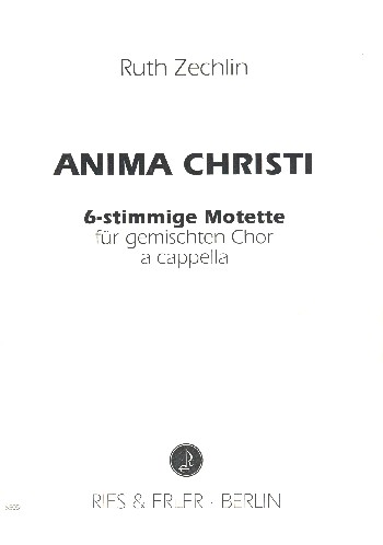Anima Christi für gem Chor a cappella  Partitur  