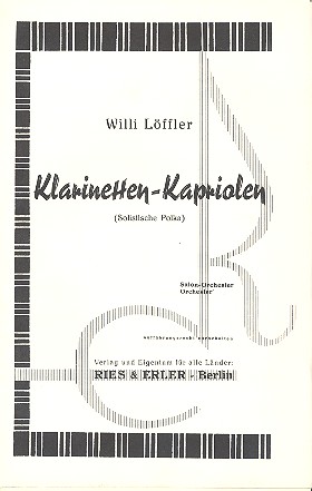 Klarinetten.Kapriolen für Salonorchester&nbsp;&nbsp;&nbsp;&nbsp;