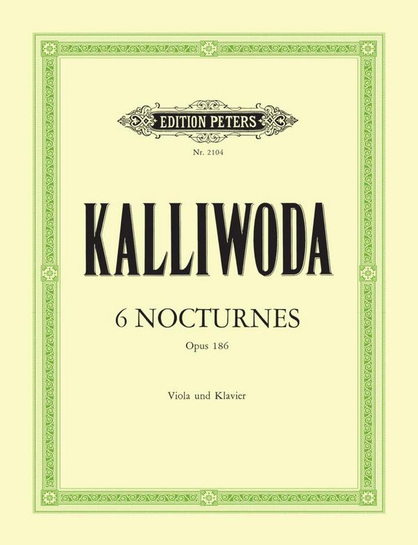 6 Nocturnes op.186  für Viola und Klavier  