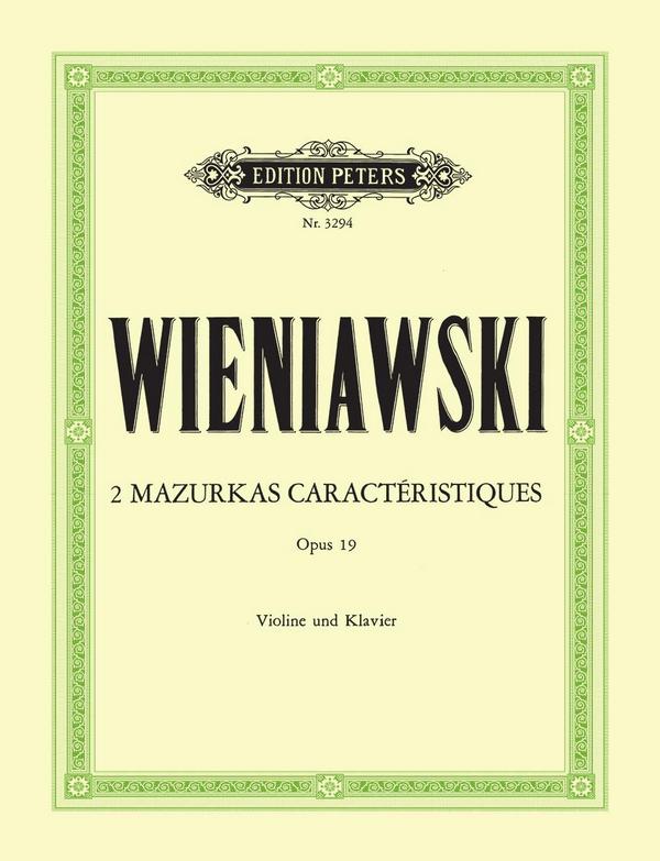 2 Mazurkas caracteristiques op.19