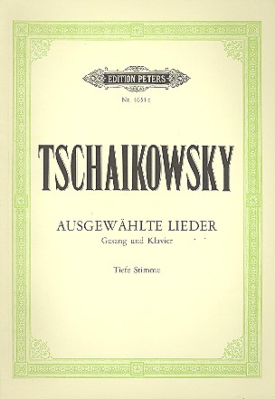 Ausgewählte Lieder&nbsp;&nbsp;für tiefe Singstimme und Klavier&nbsp;&nbsp;