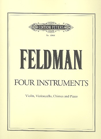 4 Instruments  for violin, cello, chimes and piano  Score,  archive copy