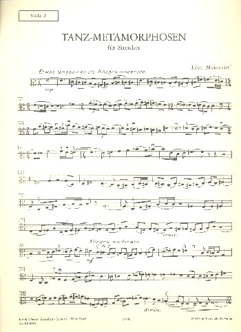 Tanz-Metamorphosen&nbsp;&nbsp;für Streichorchester&nbsp;&nbsp;Viola 2