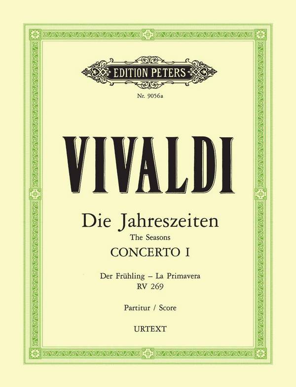 Konzert E-Dur RV269 op.8,1 'Der Frühling'&nbsp;&nbsp;für Violine und Streicher&nbsp;&nbsp;Partitur