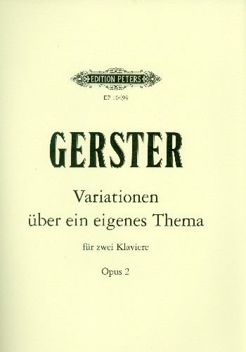 Variationen über ein eigenes Thema op.2&nbsp;&nbsp;für 2 Klaviere&nbsp;&nbsp;